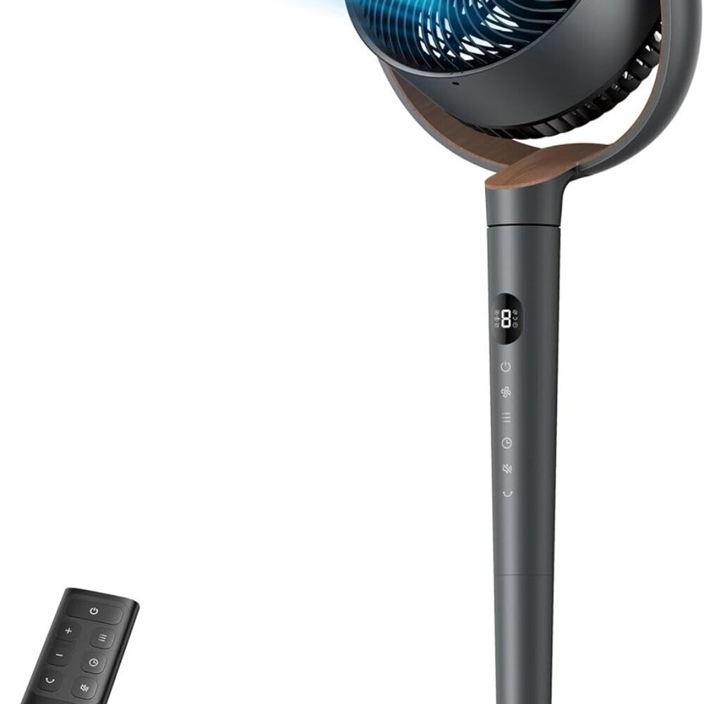 Fan for Bedroom, 120° Oscillating Standing Fans, Quiet Floor Fan with DC Motor,